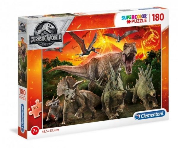 Clementoni legpuzzel - Supercolor Jurassic World - 180 stukjes - De ...