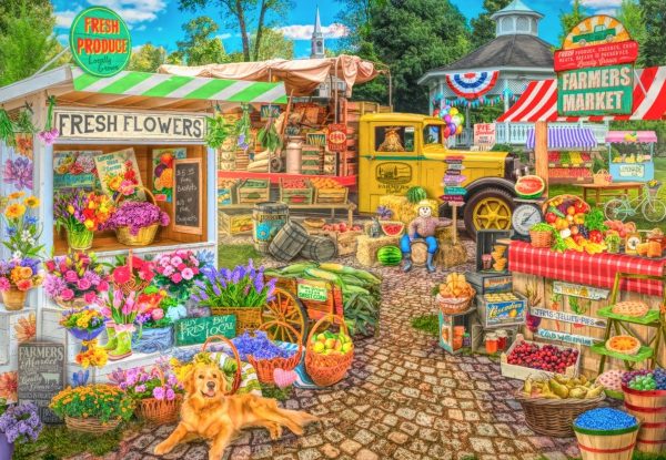 Bluebird Puzzle - Farmers Market Spring Summer Season - 1000 stukjes 1 Bluebird Puzzle - Farmers Market Spring Summer Season - 1000 stukjes